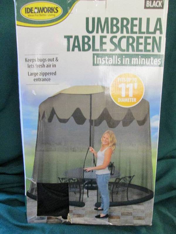 Ideaworks Black Umbrella Table Scre...