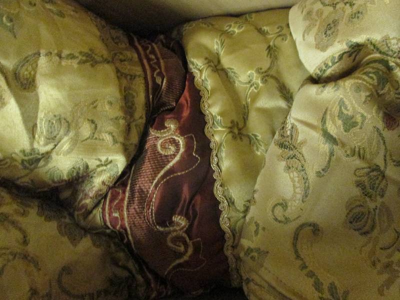 King BedspreadConforter  Gold and ...