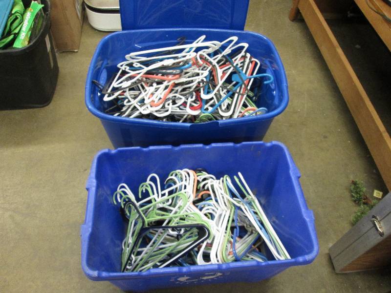 2 Totes (one with lid) containing a...