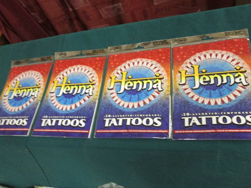 Lot of 4 Pkgs Henna Tattoos...