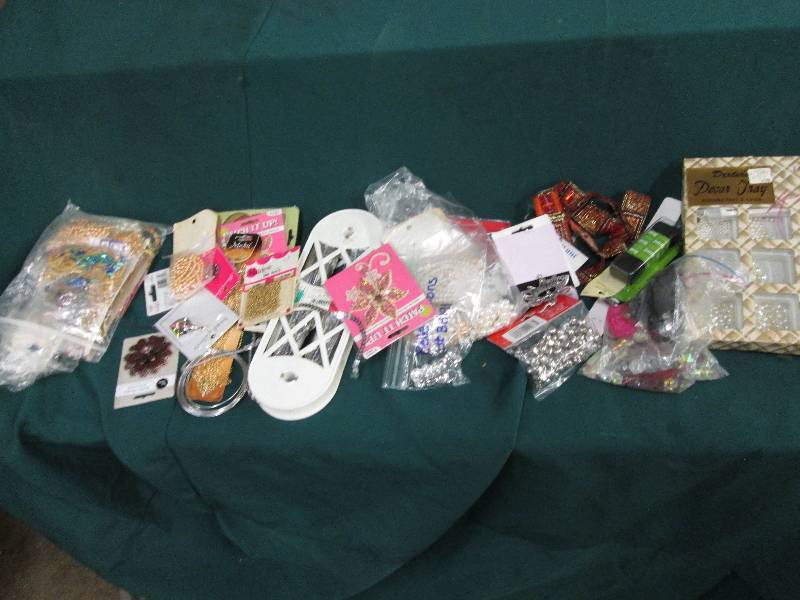 Lot of sewing beading and sewing em...
