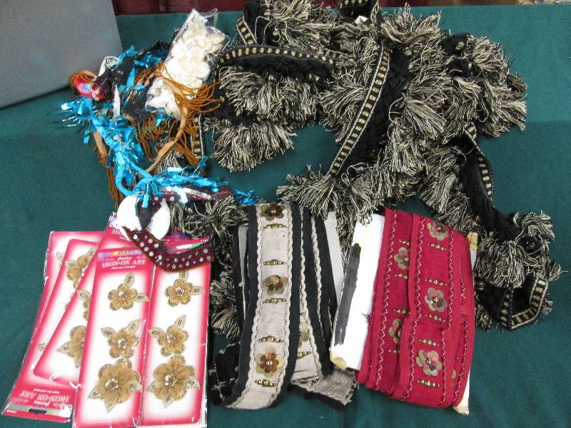 Assorted trims and costume embellis...
