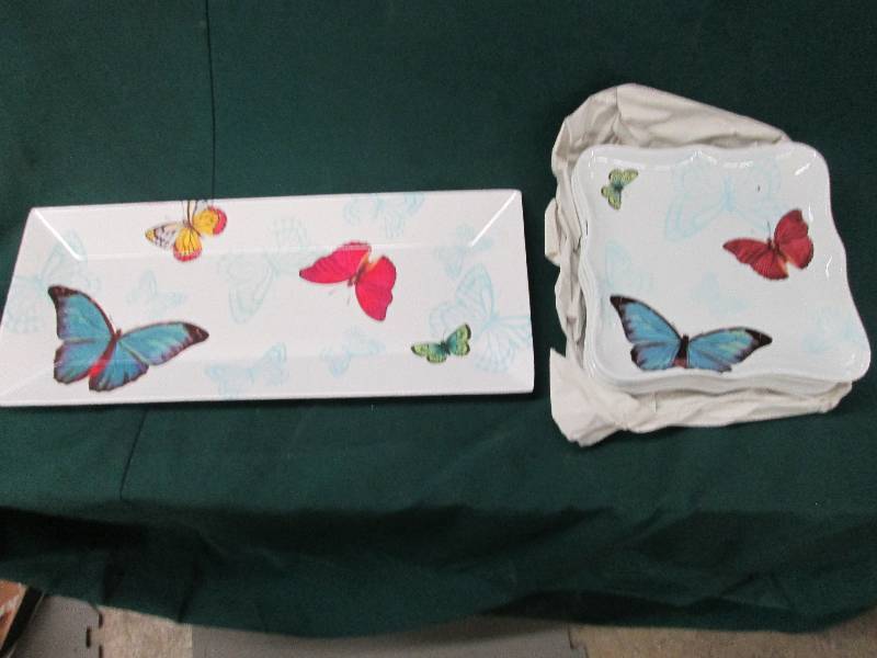 Plastic Butterfly Serving Tray with...
