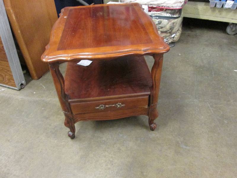 2 Level Wood End Table...