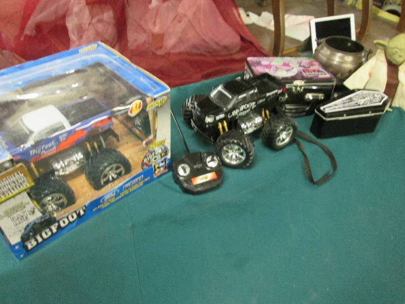 2 Big Foot Monster Trucks with remo...