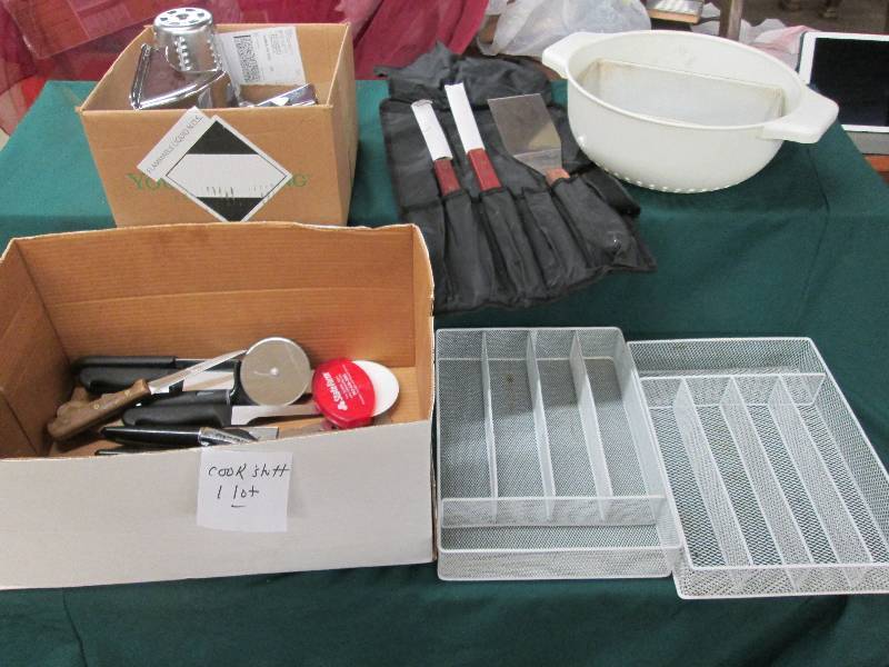 2 Drawer Organizers, Collander, Gri...