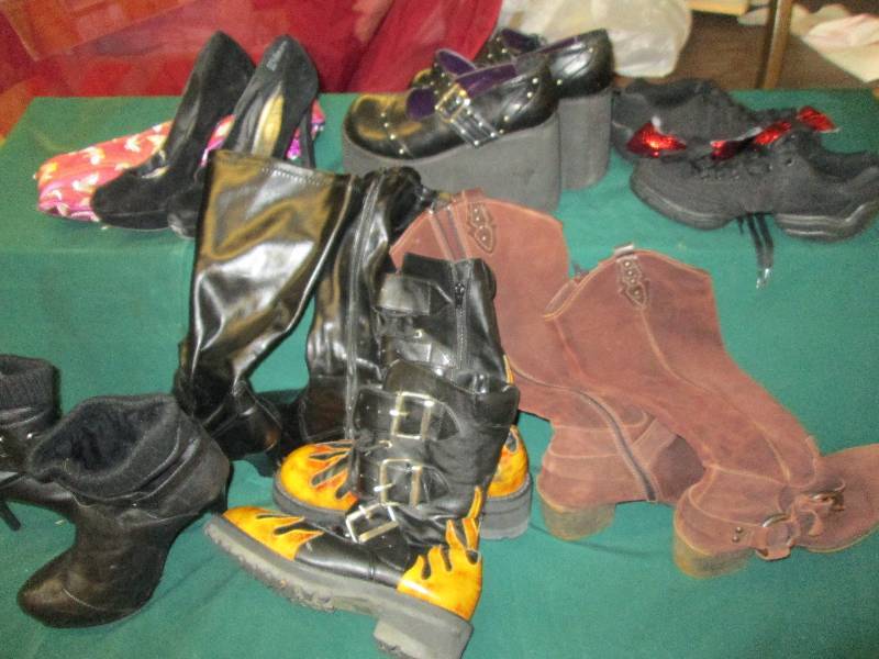 Assorted womens shoes and boots, S...