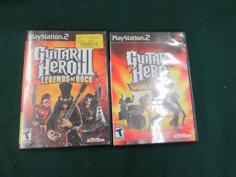 2 Guitar Hero Games for PS2...
