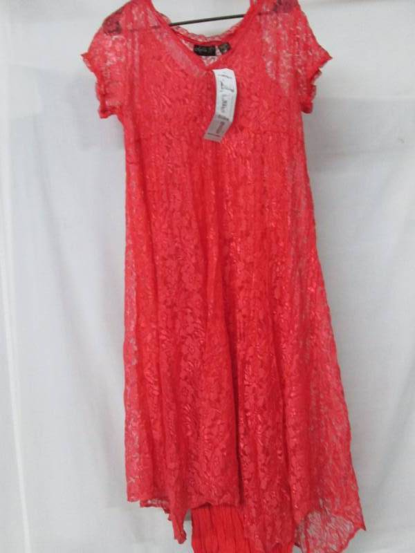 lot 74 image: Lola P Lace Double Ruffle Dress