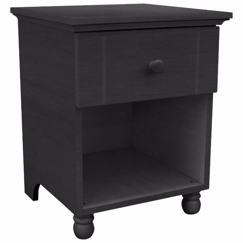 lot 40 image: Alcove 1-Drawer Nightstand - Black