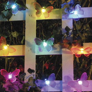 lot 78 image: Smart Solar Butterfly Light String