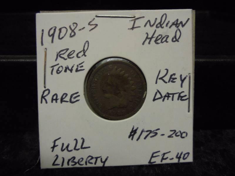 AUCTION HIGHLIGHT - 1908-S Indian Head Penny, Rare Key Date