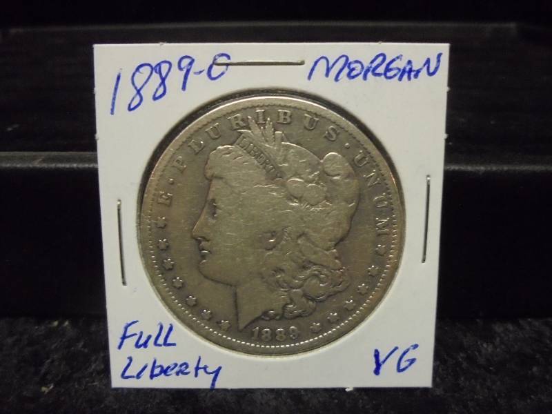 1889-O Morgan Silver Dollar, Full Liberty