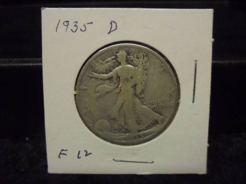 1935D Walking Liberty Half Dollar, 90% Silver