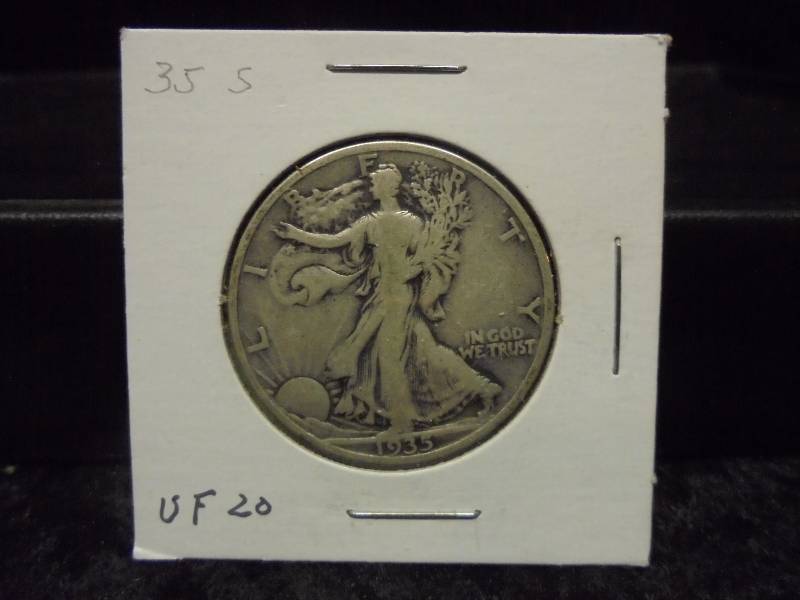 1935S Walking Liberty Half Dollar, 90% Silver