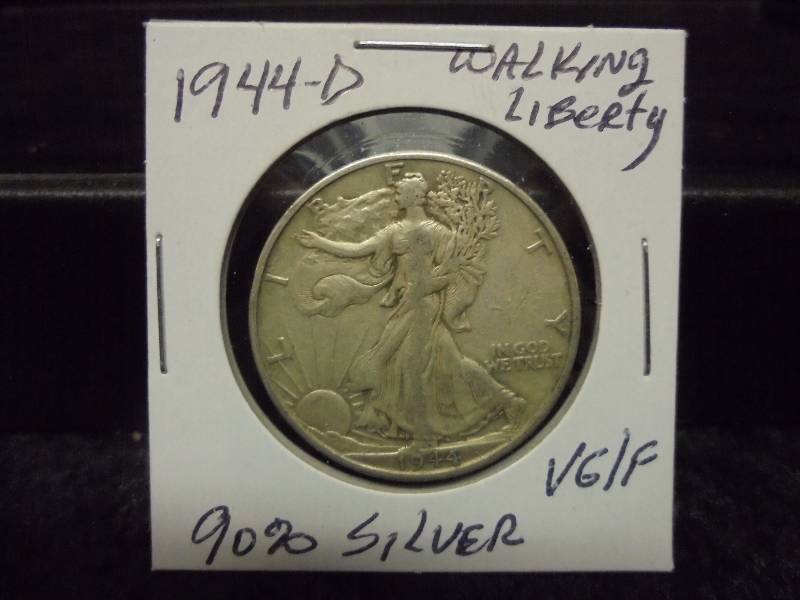 1944D Walking Liberty Half Dollar, 90% Silver