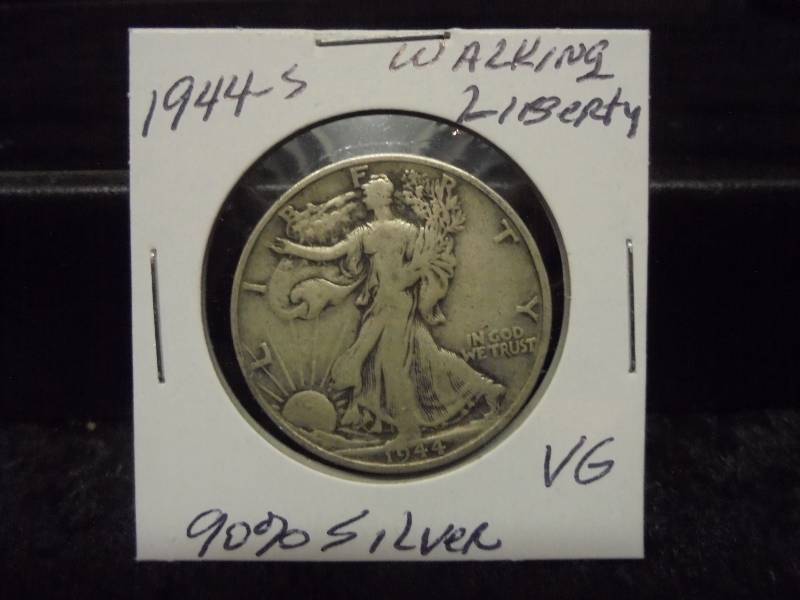 1944S Walking Liberty Half Dollar, 90% Silver