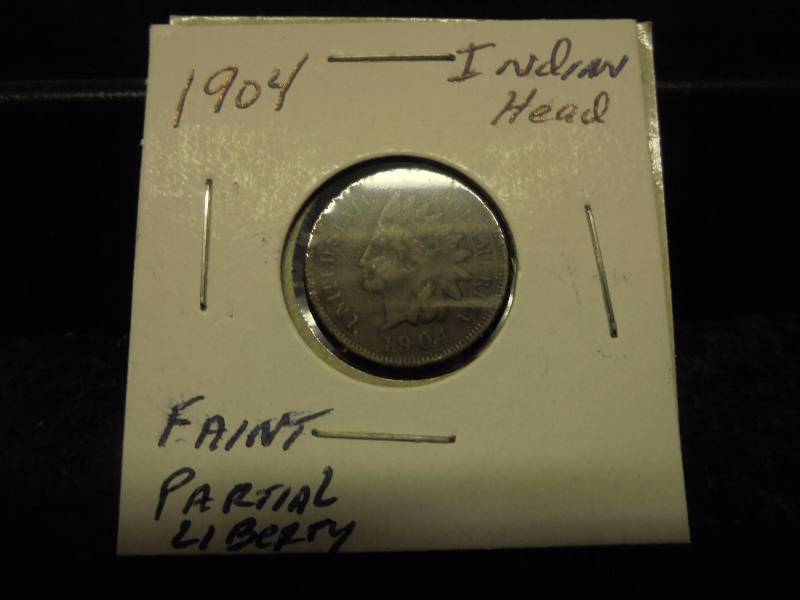 1904 Indian Head Penny, Full Faint Liberty