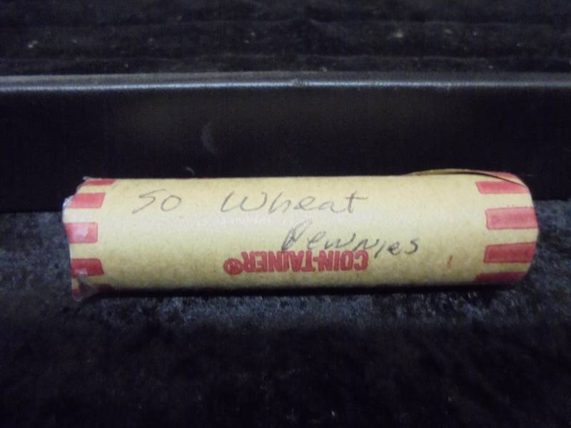 Roll of 50 Wheat Pennies