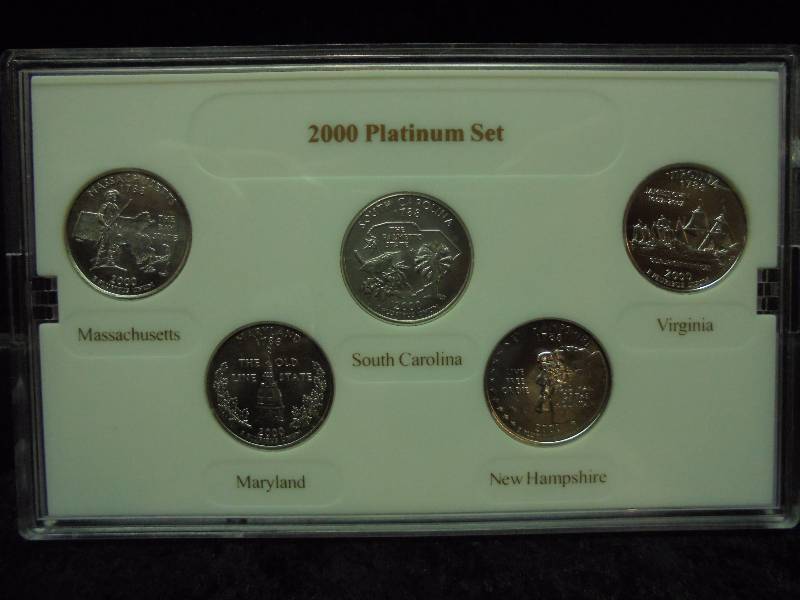 2000 Platinum Edition State Quarter Set
