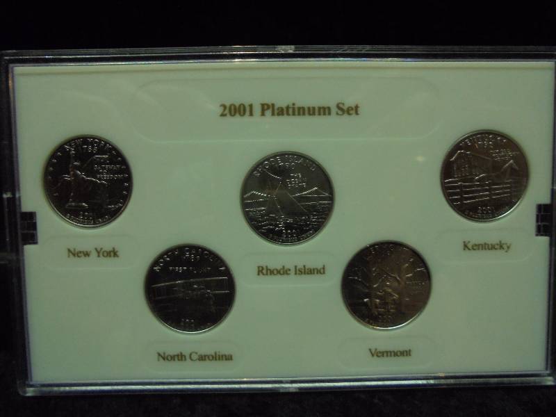 2001 Platinum Edition State Quarter Set