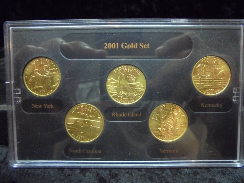 2001 Gold Edition State Quarter Set