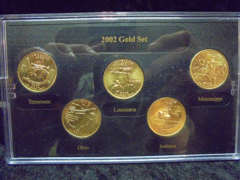 2002 Gold Edition State Quarter Set