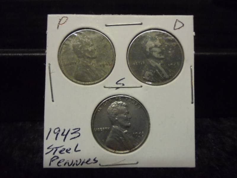 1943 PDS Steel War Pennies