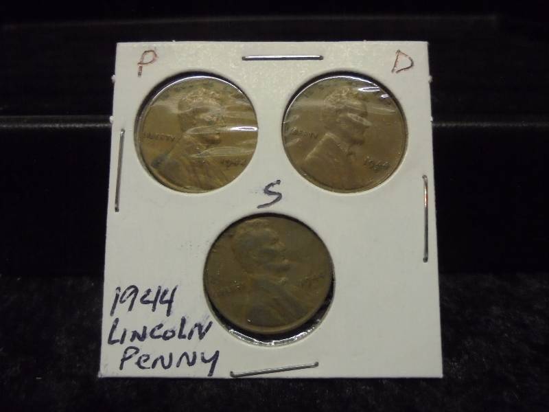 1944 PDS Lincoln Wheat Pennies