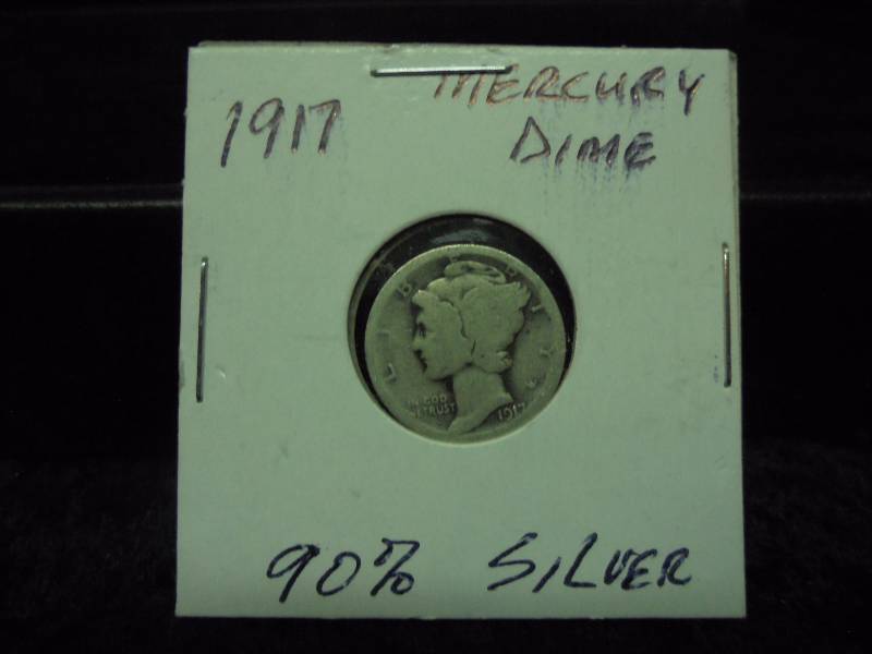 1917 Mercury Dime, 90% Silver