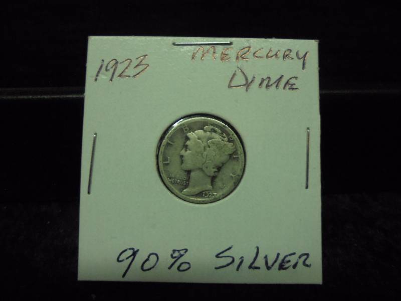 1923 Mercury Dime, 90% Silver