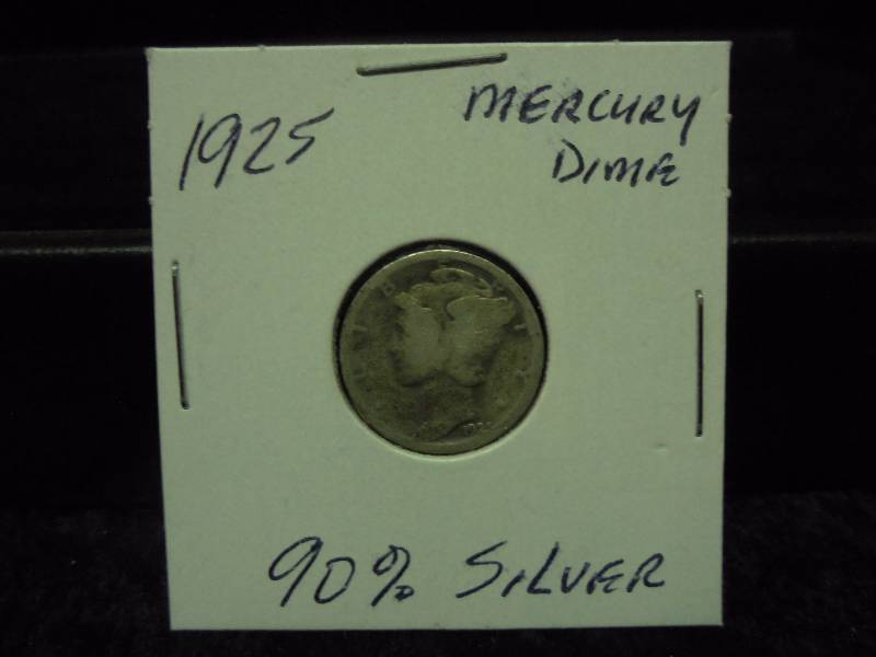 1925 Mercury Dime, 90% Silver