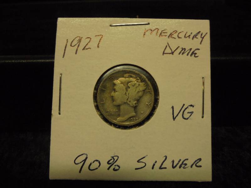 1927 Mercury Dime, 90% Silver