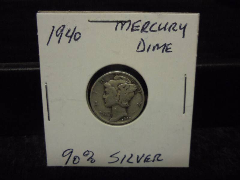 1940 Mercury Dime, 90% Silver