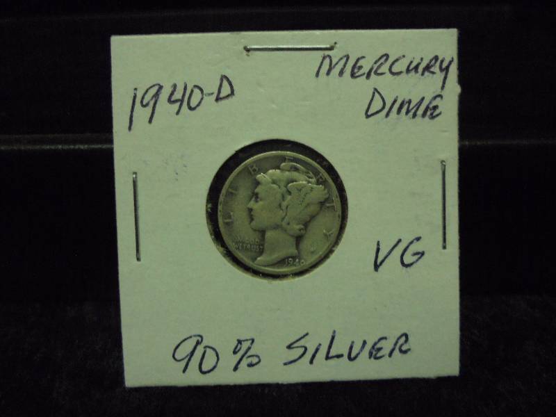 1940D Mercury Dime, 90% Silver