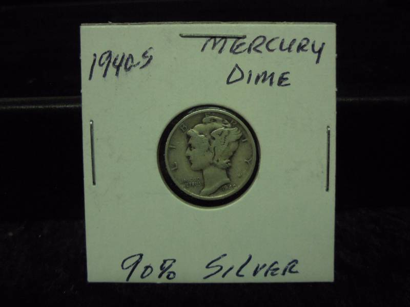 1940S Mercury Dime, 90% Silver