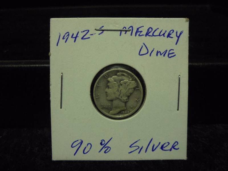 1942S Mercury Dime, 90% Silver