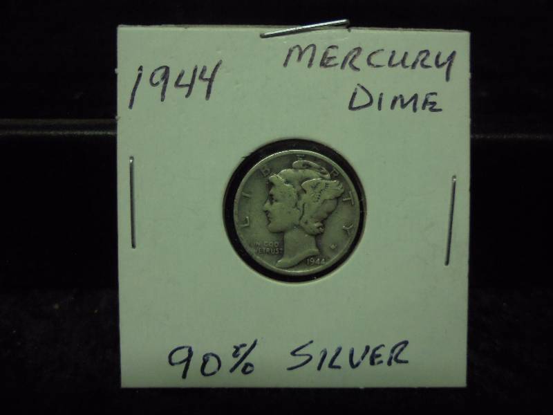 1944 Mercury Dime, 90% Silver