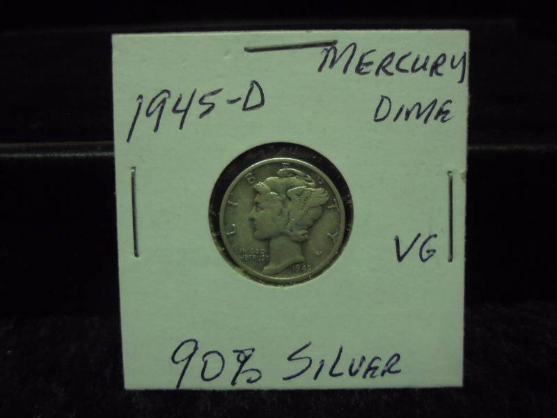 1945D Mercury Dime, 90% Silver