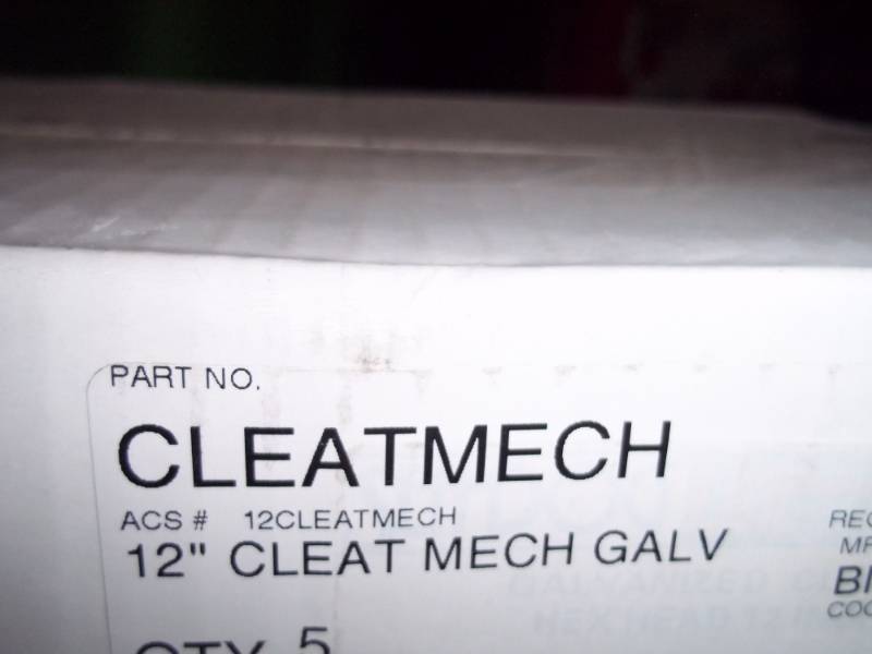 lot 221 image: New Case of 5 12 Galvanized Boat Cleat