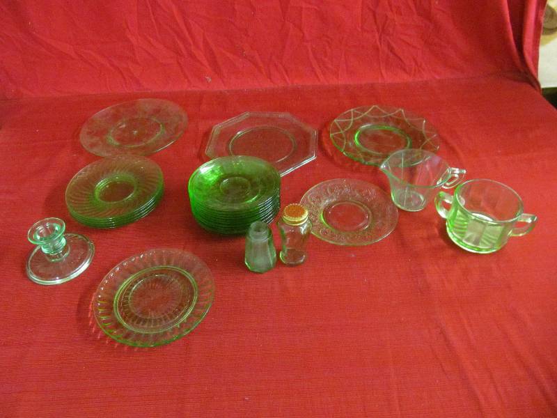 Green Depression Glass