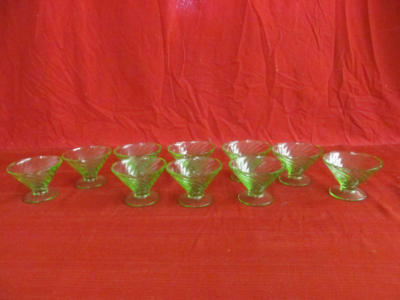 Green Depression Glass
