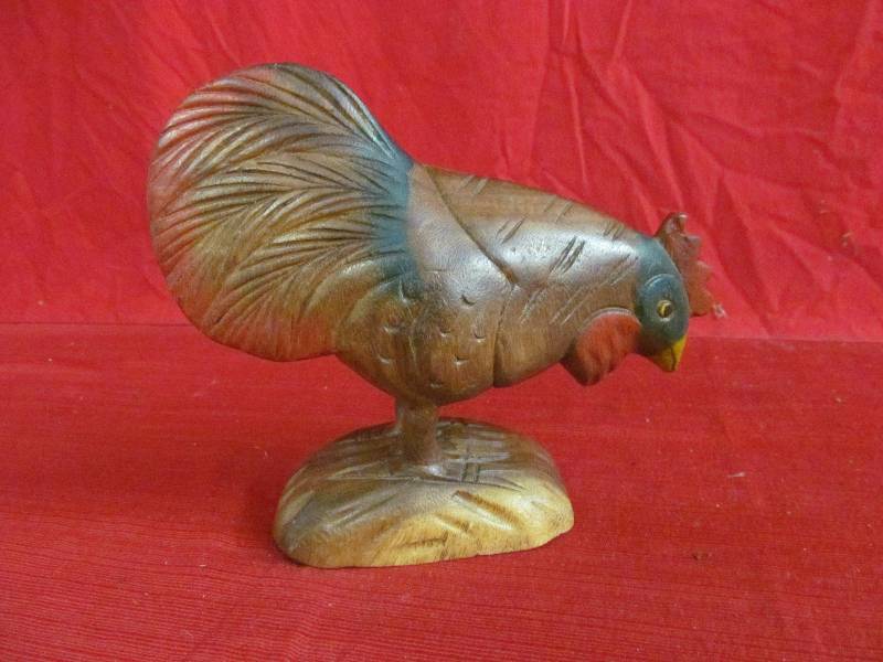 Wood Chicken Carving