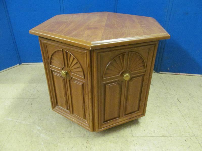 octagon end table