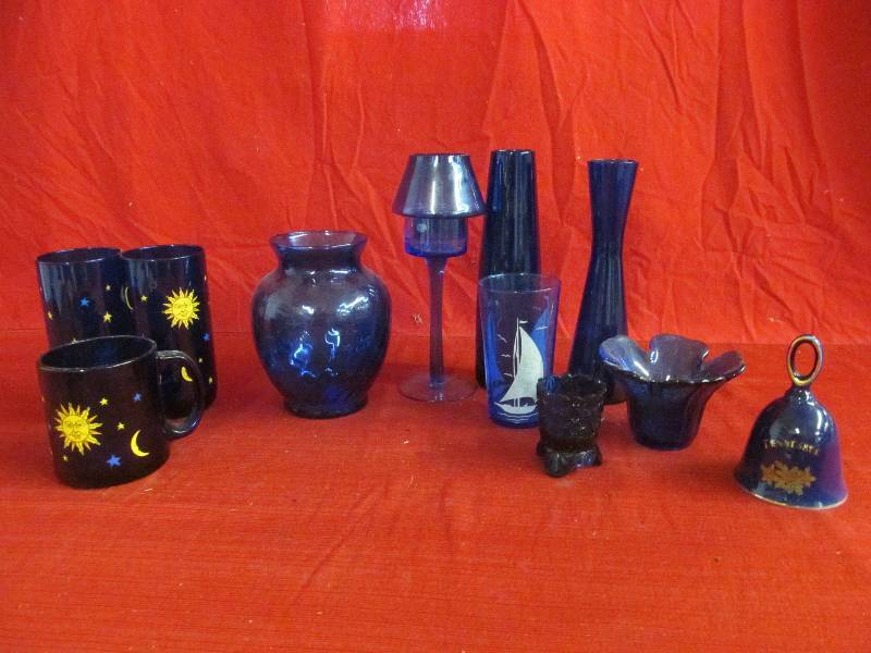 Cobalt glassware