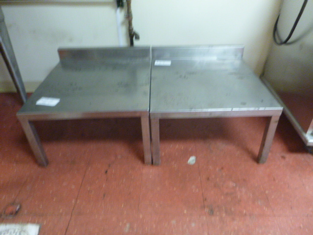 lot 27 image: 2 Stainless Steel Dunnage Racks