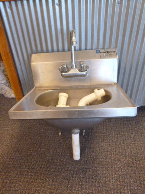 lot 39 image: Eagle Stainless Steel Sink with Faucet
