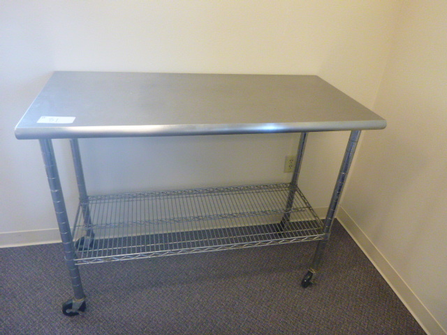 lot 81 image: Stainless Steel Table on Casters