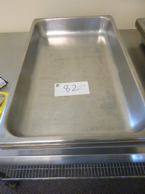 lot 82 image: 6 Full Size Steam Table Pans