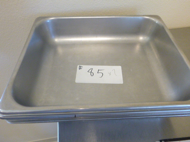 lot 85 image: 7 Half Size Steam Table Pans